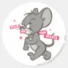 Tom And Jerry Tough Mouse 3 Classic Round Sticker 1