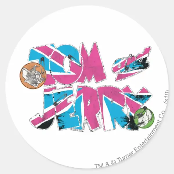Tom_and_Jerry_UK_Overload_Classic_Round_Sticker_1 Tom And Jerry UK Overload Classic Round Sticker 1