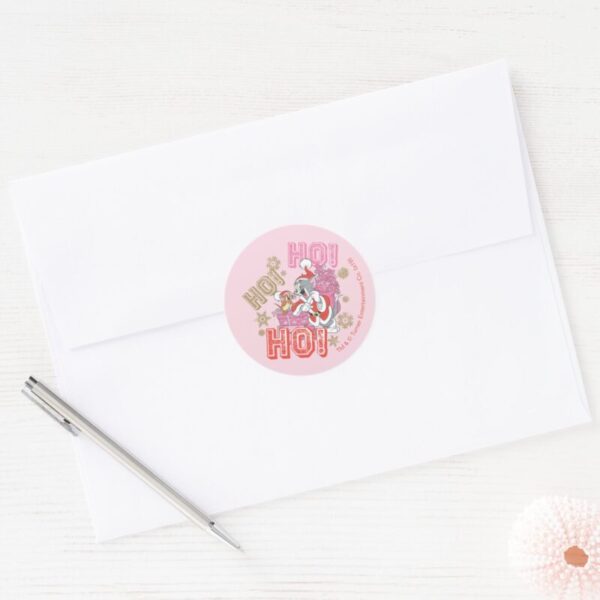 Tom_and_Jerry__Ho!_Ho!_Ho!__Santa_Gift_Delivery_Classic_Round_Sticker_3 Tom And Jerry Ho Ho Ho Santa Gift Delivery Classic Round Sticker