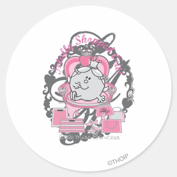 Totally_Shopped_Out_Classic_Round_Sticker_1 Totally Shopped Out Classic Round Sticker