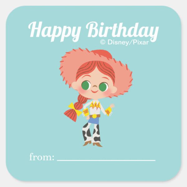 Toy Story Sally A Gift From Birthday Square Sticker