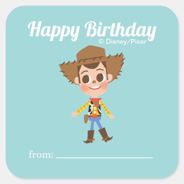 Toy_Story_-_Woody___A_Gift_From_-_Birthday_Square_Sticker_1 Toy Story Woody A Gift From Birthday Square Sticker