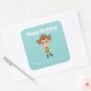 Toy Story Woody A Gift From Birthday Square Sticker