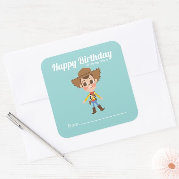 Toy_Story_-_Woody___A_Gift_From_-_Birthday_Square_Sticker_3 Toy Story Woody A Gift From Birthday Square Sticker