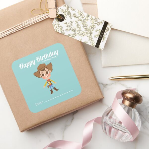 Toy_Story_-_Woody___A_Gift_From_-_Birthday_Square_Sticker_5 Toy Story Woody A Gift From Birthday Square Sticker