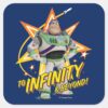 Toy Story 4 Buzz To Infinity Beyond Stars Square Sticker