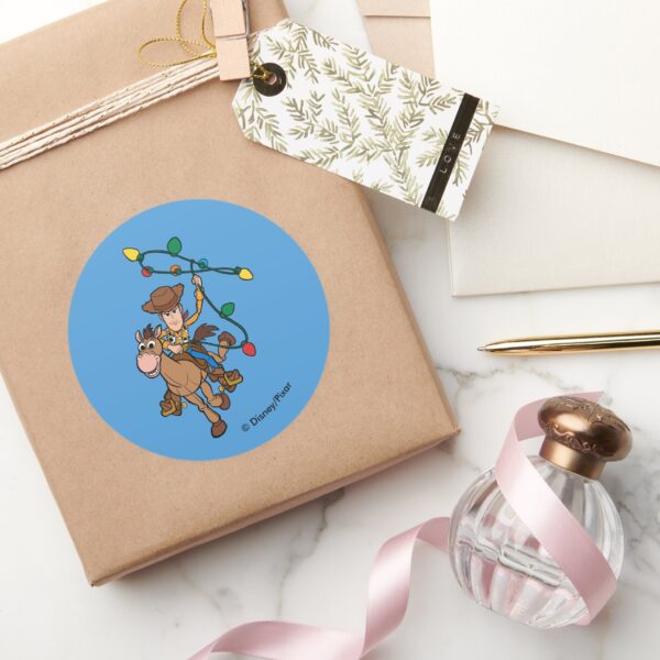 Toy Story 4 Forky Candy Cane Classic Round Sticker