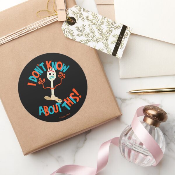 Toy Story 4 Forky I Dont Know About This Classic Round Sticker