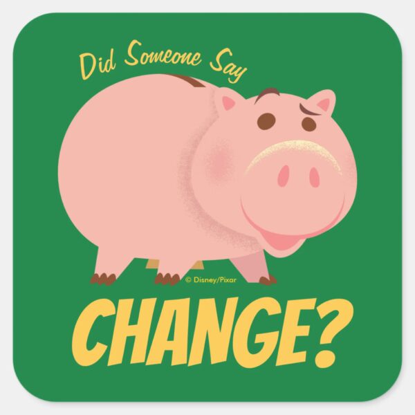 Toy_Story_4___Hamm_Illustration_Square_Sticker_1 Toy Story 4 Hamm Illustration Square Sticker