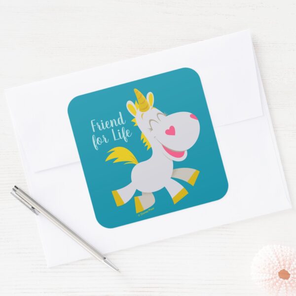Toy Story 4 Smiling Buttercup Illustration Square Sticker