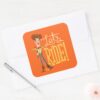 Toy Story 4 Woody Illustration Lets Ride Square Sticker