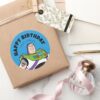 Toy Story Buzz Lightyear Happy Birthday Classic Round Sticker