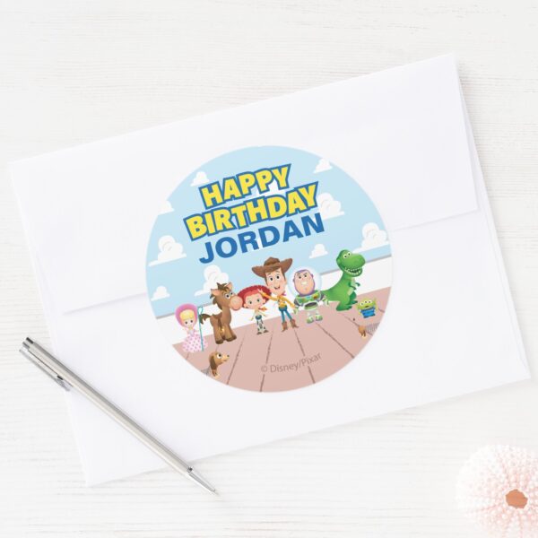 Toy_Story_Character_Birthday_Classic_Round_Sticker_5 Toy Story Character Birthday Classic Round Sticker