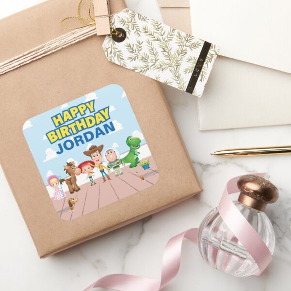 Toy_Story_Character_Birthday_Square_Sticker_6 Toy Story Character Birthday Square Sticker