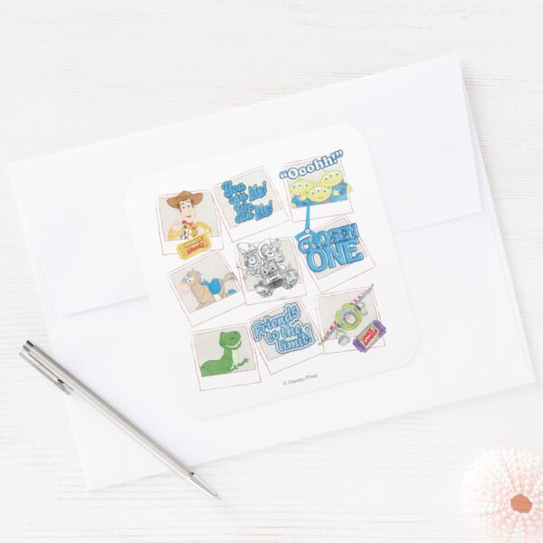 Toy Story Picture Collage Square Sticker