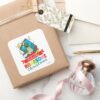 Toy Story Rex Totally Roarsome Christmas Square Sticker