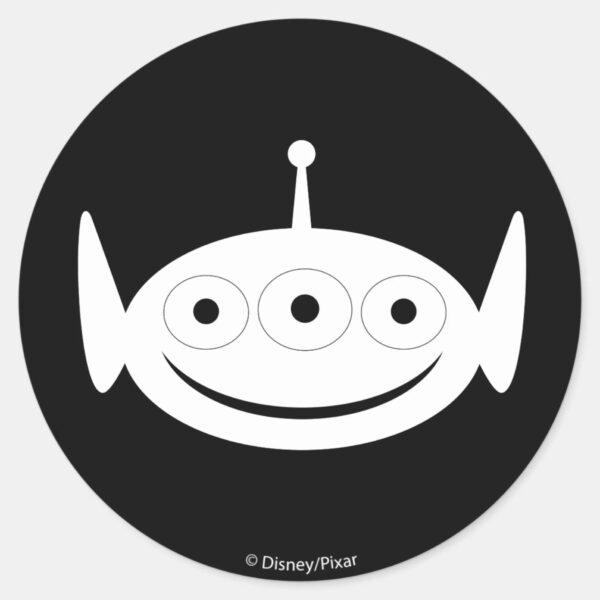 Toy_Story___Alien_Pattern_Classic_Round_Sticker_1 Toy Story Alien Pattern Classic Round Sticker