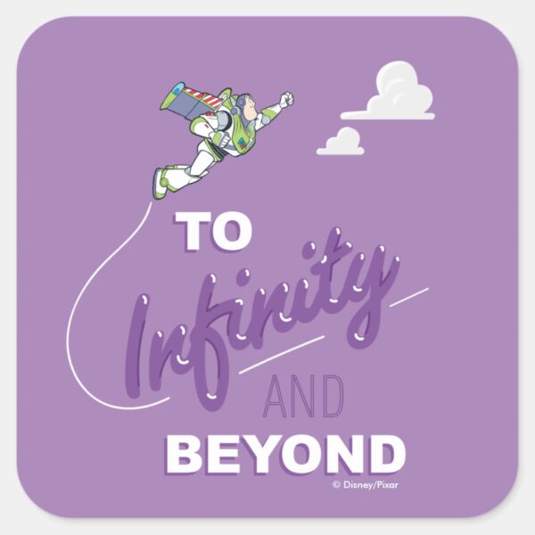 Toy_Story___Buzz_Flying__To_Infinity_And_Beyond__Square_Sticker_1 Toy Story Buzz Flying To Infinity And Beyond Square Sticker