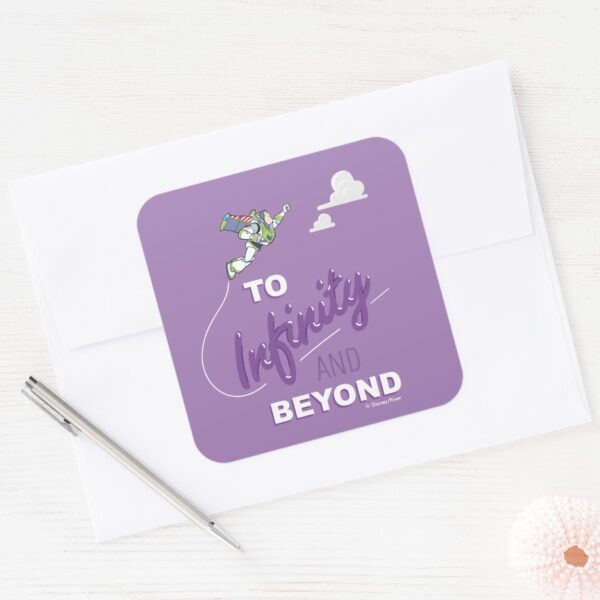 Toy_Story___Buzz_Flying__To_Infinity_And_Beyond__Square_Sticker_3 Toy Story Buzz Flying To Infinity And Beyond Square Sticker