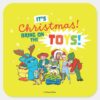 Toy Story Its Christmas Bring On The Toys Square Sticker