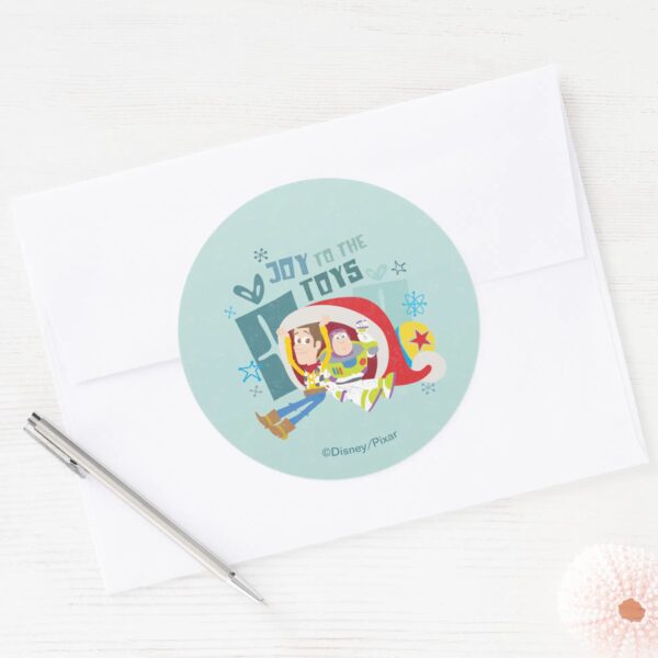 Toy_Story___Joy_to_the_Toys_Classic_Round_Sticker_3 Toy Story Joy To The Toys Classic Round Sticker
