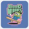 Toy Story Little Green Men Good Vibes Square Sticker