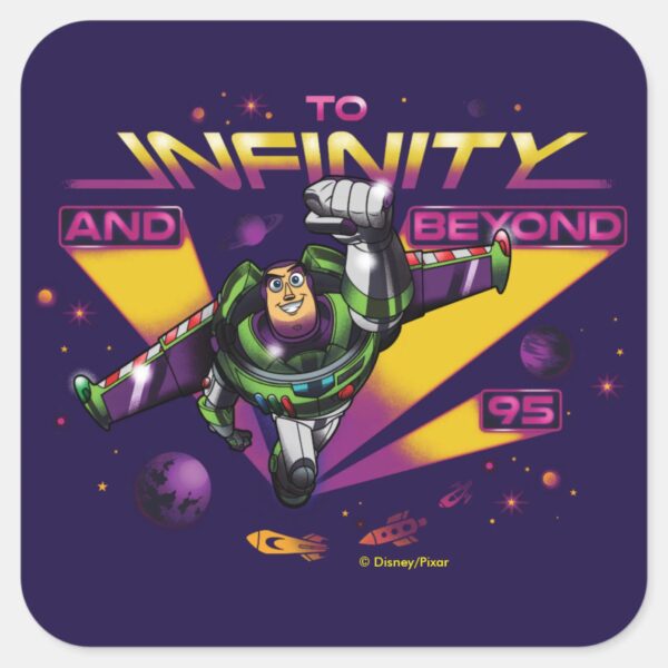 Toy_Story___Retro__To_Infinity_And_Beyond__Buzz_Square_Sticker_1 Toy Story Retro To Infinity And Beyond Buzz Square Sticker