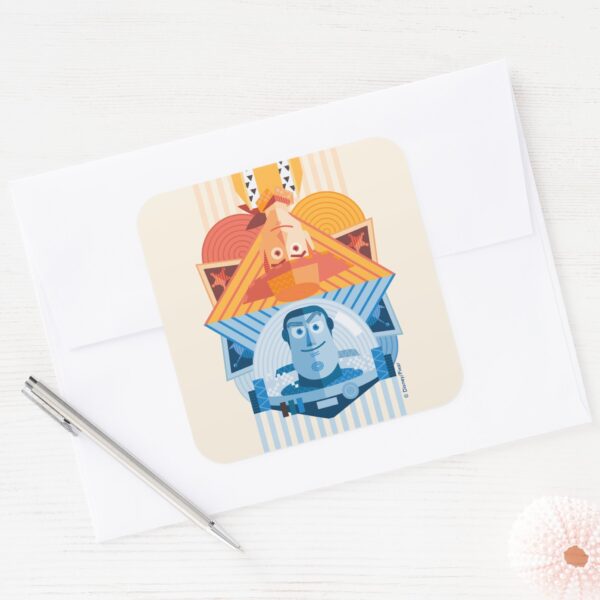 Toy_Story___Woody_&_Buzz_Reversible_Graphic_Square_Sticker_3 Toy Story Woody Buzz Reversible Graphic Square Sticker