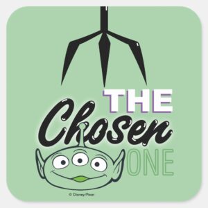 Toy Story The Chosen One Alien Claw Hand Square Sticker