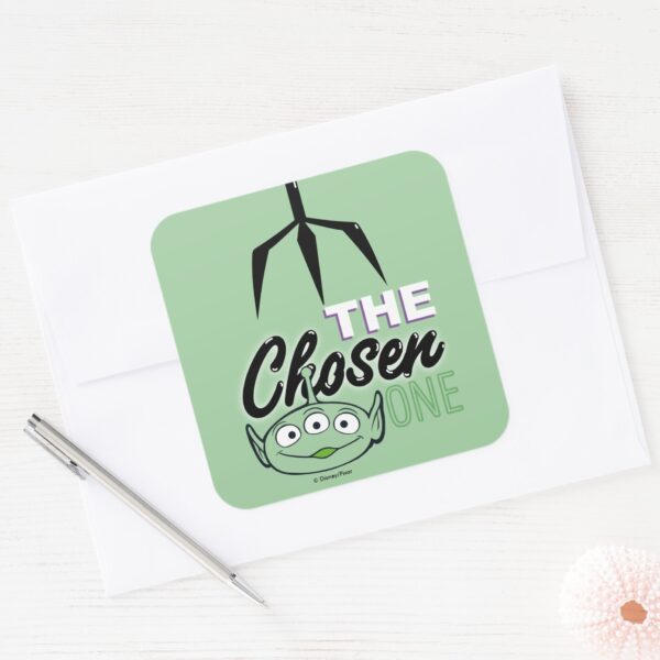 Toy_Story____The_Chosen_One__Alien_&_Claw_Hand_Square_Sticker_3 Toy Story The Chosen One Alien Claw Hand Square Sticker