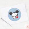 Trendy_Mickey___Flirty_Emoji_Classic_Round_Sticker_3 Trendy Mickey Flirty Emoji Classic Round Sticker