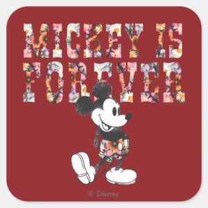 Trendy_Mickey___Forever_Square_Sticker_1 Trendy Mickey Forever Square Sticker