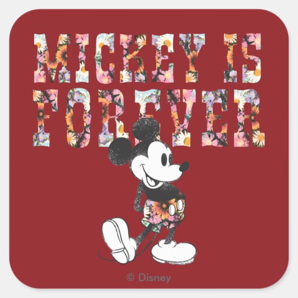 Trendy_Mickey___Forever_Square_Sticker_1 Trendy Mickey Forever Square Sticker