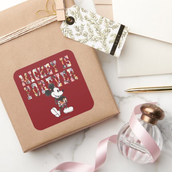 Trendy_Mickey___Forever_Square_Sticker_5 Trendy Mickey Forever Square Sticker