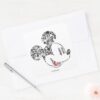 Trendy Mickey Icons Phrases Square Sticker