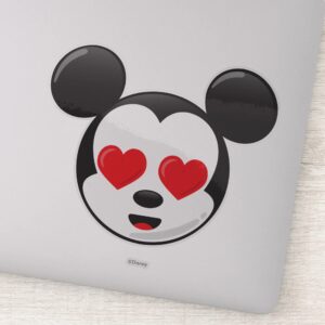 Trendy Mickey In Love Emoji Sticker