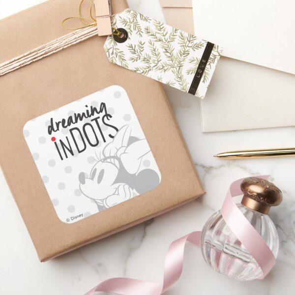 Trendy_Minnie___Dreaming_In_Dots_Square_Sticker_5 Trendy Minnie Dreaming In Dots Square Sticker