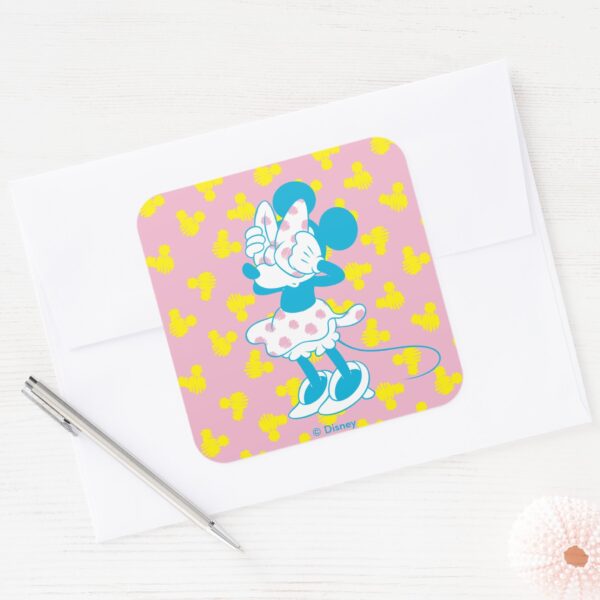 Trendy_Minnie___Peek_A_Boo_Square_Sticker_3 Trendy Minnie Peek A Boo Square Sticker