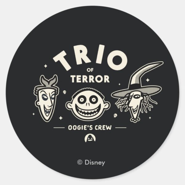 Trio_of_Terror_-_Oogie's_Crew_Classic_Round_Sticker_1 Trio Of Terror Oogies Crew Classic Round Sticker