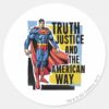 Truth,_Justice_Classic_Round_Sticker_1 Truth Justice Classic Round Sticker