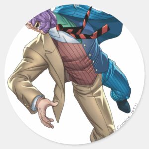 Two Face Falls Classic Round Sticker