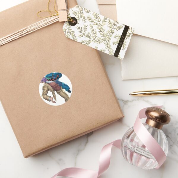 Two_Face_Falls_Classic_Round_Sticker_5 Two Face Falls Classic Round Sticker