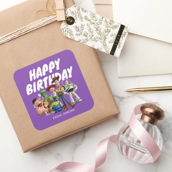 Two_Infinity_and_Beyond_Toy_Story___Happy_Birthday_Square_Sticker_5 Two Infinity And Beyond Toy Story Happy Birthday Square Sticker
