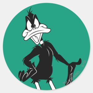 Upset DAFFY DUCK™ Classic Round Sticker