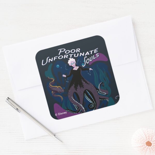 Ursula_Poor_Unfortunate_Souls_Square_Sticker_3 Ursula Poor Unfortunate Souls Square Sticker
