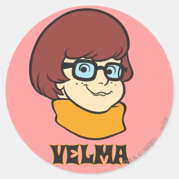 Velma_Name_Graphic_Classic_Round_Sticker_1 Velma Name Graphic Classic Round Sticker