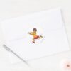 Velma Running Classic Round Sticker