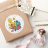 Vintage_123_Sesame_Street_Classic_Round_Sticker_5 Vintage 123 Sesame Street Classic Round Sticker