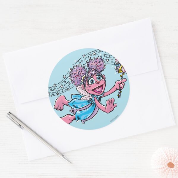 Vintage_Abby_Classic_Round_Sticker_3 Vintage Abby Classic Round Sticker