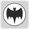 Vintage_Bat_Symbol_Square_Sticker_1 Vintage Bat Symbol Square Sticker